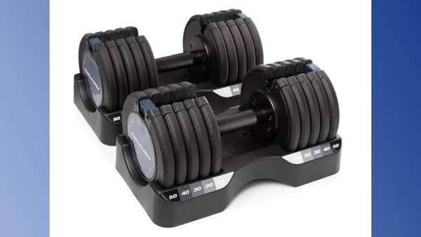 Recall alert: Adjustable dumbbells recalled, plates can fall off
