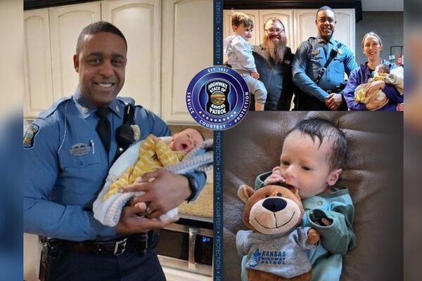 ‘It’s a boy!’: Trooper delivers 2nd baby on side of Kansas highway in less than a month