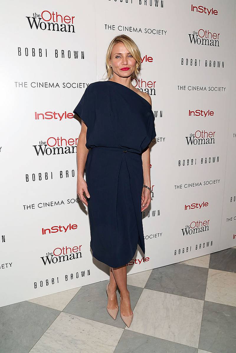 NEW YORK, NY - APRIL 24:  Actress Cameron Diaz attends The Cinema Society & Bobbi Brown with InStyle screening of "The Other Woman" at The Paley Center for Media on April 24, 2014 in New York City.  (Photo by Monica Schipper/Getty Images)
