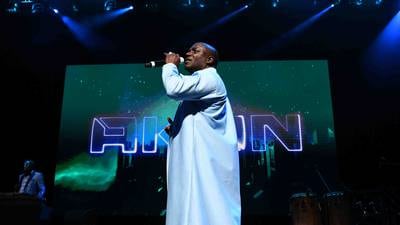 Akon performs during The Superfan Tour at Hard Rock Live held at the Seminole Hard Rock Hotel & Casino.