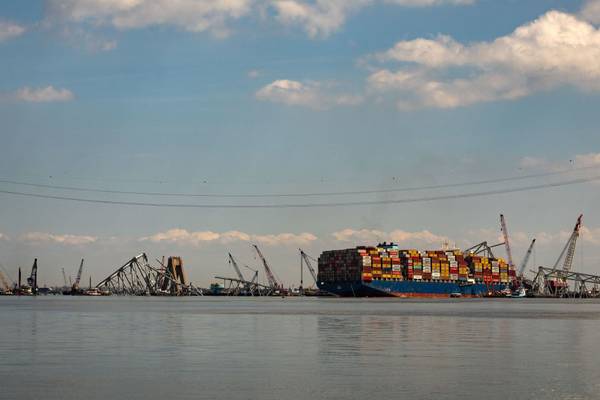 Francis Scott Key Bridge collapse: 1st cargo ship passes through newly opened channel
