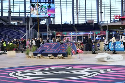 2026 Discover NHL Winter Classic New York Rangers  Florida Panthers Practice Day
