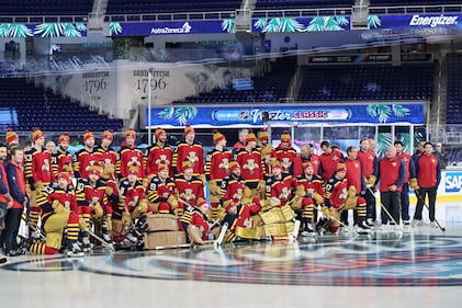 2026 Discover NHL Winter Classic New York Rangers  Florida Panthers Practice Day