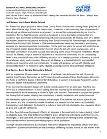 M-DCPS National Principals Month bios