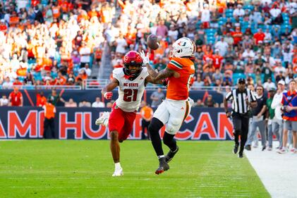 Miami Hurricanes vs NC State football - Nov 15th, 2025