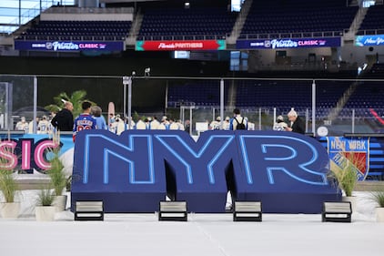 2026 Discover NHL Winter Classic New York Rangers  Florida Panthers Practice Day