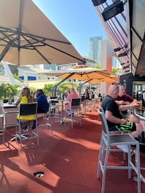 WFLC Hits 97.3 Brunch and Beats Hard Rock Café Martica Lopez DJ Vic Latino