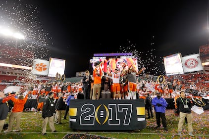 2017 CFP National Championship Clemson Tigers Alabama Crimson Tide