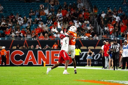 Miami Hurricanes vs NC State football - Nov 15th, 2025